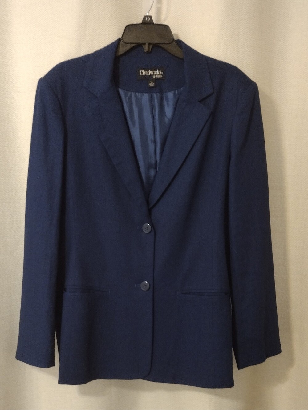 Chadwicks Of Boston Navy Blue Boyfriend Blazer - Size 14
